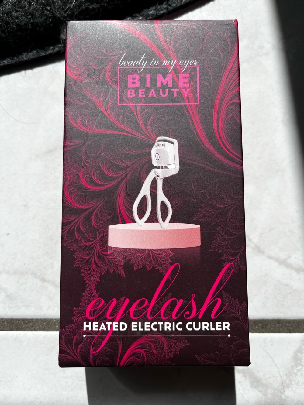Bime Beauty Heated Electric Eyelash Curler - Deep Berry Pink